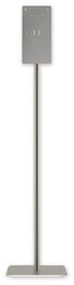 Hand Sanitizer Station, Floor Stand 12" x 16" x 54", Silver