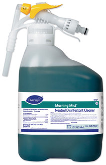 Morning Mist Neutral Disinfectant Cleaner, Fresh, 1.32 gal Bottle