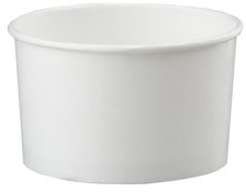 Paper Food Containers. 64 oz. White. 250 count.