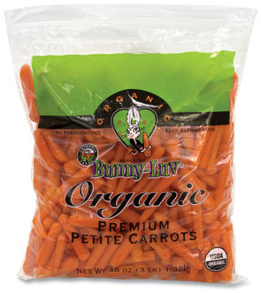 Fresh Organic Petite Baby Carrots, 3 lbs, Free Delivery
