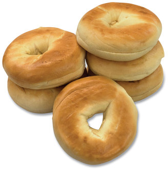 Fresh Plain Bagels, 6/Pack, Free Delivery