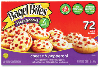 Cheese and Pepperoni Pizza Snacks, 56 oz Box, 72 Bites/Box, Free Delivery