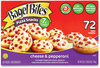 A Picture of product GRR-90300002 Cheese and Pepperoni Pizza Snacks, 56 oz Box, 72 Bites/Box, Free Delivery