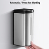 A Picture of product BPC-9001 Touch-Free Hand Sanitizer Dispenser for Gel Sanitizers. 600 mL, Stainless Steel.