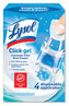 A Picture of product RAC-92918 LYSOL® Brand Click Gel™ Automatic Toilet Bowl Cleaner,  Ocean Fresh, 0.17 oz, 4/Box, 5 Boxes/Case.