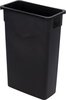 A Picture of product CFS-34202303 TrimLine™ Rectangular Waste Container/Trash Can. 11 X 20 X 30 in. 23 gal. Black.