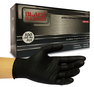 A Picture of product BPC-112 Innovative Gloves Black Barrier Fully Textured Powder Free Nitrile Gloves. Size X-Large. 5 mil. Black. 100/Box, 10 Boxes/Case