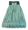 A Picture of product 963-864 Echofiber Microfiber Loop Mop Head. Medium. Green. 12/Case.