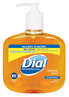 A Picture of product 966-259 Liquid Dial® Gold Antimicrobial Soap, Floral Fragrance, 16 oz Pump Bottle, 12/Case.