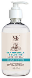 Hand Soap, Sea Minerals and Blue Iris, 8 oz Pump Bottle, 15/Case.