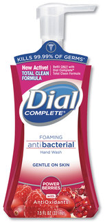 Dial® Professional Antimicrobial Foaming Hand Soap,  Power Berries, 7.5 oz Pump Bottle, 8/Case.