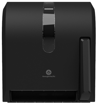 GP PRO™ Universal Push-Paddle Paper Towel Dispenser. 14.750 X 13.500 X 10.875 in. Opaque Black.