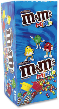 M & M's® Milk Chocolate Mini Tubes, 1.08 oz, 24 Tubes/Box, Free Delivery in 1-4 Business Days