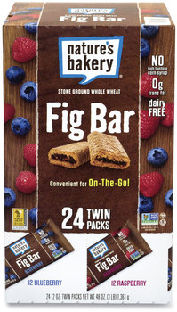 Nature's Bakery® Fig Bars Variety Pack, 2 oz Twin Pack, 24 Twin Packs/Box, Free Delivery in 1-4 Business Days