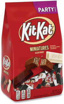 Kit Kat® Miniatures Party Bag, Assorted, 32.1 oz, Free Delivery in 1-4 Business Days