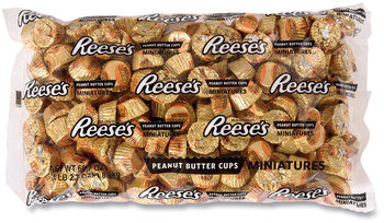 Reese's® Peanut Butter Cups Miniatures Bulk Pack, Milk Chocolate, 66.7 oz Bag, Free Delivery in 1-4 Business Days