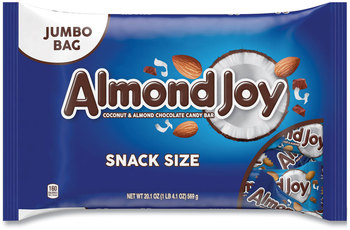Almond Joy® Snack Size Candy Bars, 20.1 oz Bag, Free Delivery in 1-4 Business Days