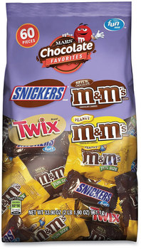 MARS Chocolate Favorites Fun Size Candy Bar Variety Mix, 31.18 oz Bag, 55 Pieces, Free Delivery in 1-4 Business Days