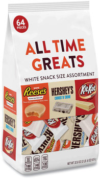 Hershey®'s All Time Greats White Variety Pack, Assorted, 32.6 oz Bag, 64 Pieces/Bag, Free Delivery in 1-4 Business Days