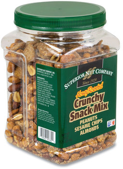 Superior Nut Company Honey Roasted Crunch Snack Mix, 28 oz Tub, Free Delivery in 1-4 Business Days