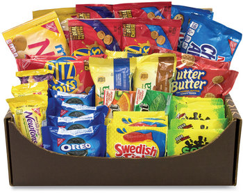 Snack Box Pros Snack Treats Variety Care Package, 40 Assorted Snacks, Free Delivery in 1-4 Business Days