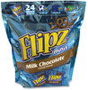 A Picture of product GRR-22000676 Flipz® Minis Milk Chocolate Covered Pretzels, 1 oz Pouch, 24 Pouches/Box, Free Delivery in 1-4 Business Days