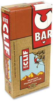 CLIF® Bar Energy Bar, Crunchy Peanut Butter, 2.4 oz, 12/Box, Free Delivery in 1-4 Business Days