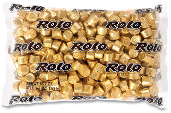ROLO® Creamy Caramels Wrapped in Rich Chocolate Candy Bulk Pack, 66.7 oz Bag, Free Delivery in 1-4 Business Days