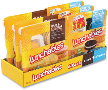 Oscar Mayer Lunchables Variety Pack, Turkey/American and Ham/Cheddar, 6/Box, Free Delivery in 1-4 Business Days
