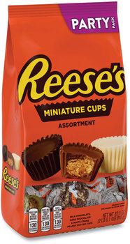 Reese's® Party Pack Miniatures Assortment, 32.1 oz Bag, Free Delivery in 1-4 Business Days