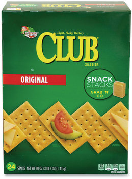 Keebler® Original Club Crackers Snack Stacks, 50 oz Box, Free Delivery in 1-4 Business Days