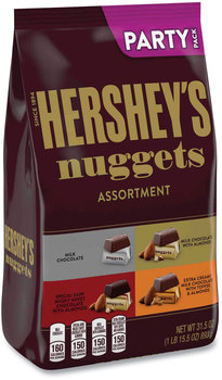 Hershey®'s Nuggets Party Pack, Assorted, 31.5 oz Bag, Free Delivery in 1-4 Business Days