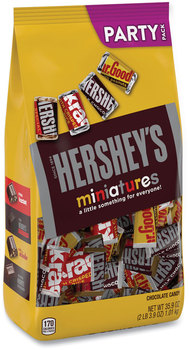 Hershey®'s Miniatures Variety Party Pack, Assorted Chocolates, 35.9 oz Bag, Free Delivery in 1-4 Business Days