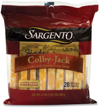 Sargento® Colby Jack Snack Sticks, 21 oz Pack, 28 Sticks/Pack, Free Delivery in 1-4 Business Days