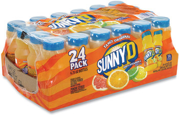 SUNNY D® Tangy Original Orange Flavored Citrus Punch, 6.75 oz Bottle, 24/Pack, Free Delivery in 1-4 Business Days