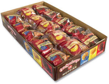 Otis Spunkmeyer® Muffins Variety Pack, Assorted Flavors, 4 oz Pack, 15 Packs/Box