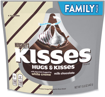 Hershey®'s KISSES and HUGS Family Pack Assortment, 15.6 oz Bag, 3 Bags/Pack, Free Delivery in 1-4 Business Days