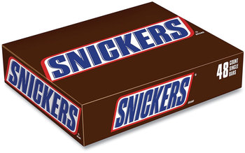 Snickers® Original Candy Bar, Full Size, 1.86 oz Bar, 48 Bars/Box, Free Delivery in 1-4 Business Days