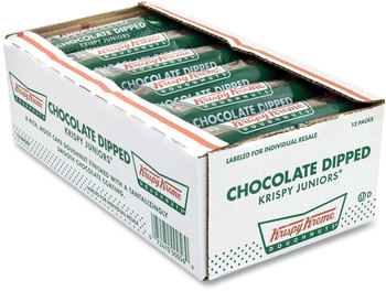 Krispy Kreme® Chocolate Dipped Doughnut, 3 oz Pack, 12 Packs/Box, Free Delivery in 1-4 Business Days