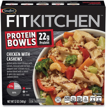 Stouffer's® FIT KITCHEN Protein Bowls Chicken with Cashews, 12 oz Box, 2/Pack, Free Delivery in 1-4 Business Days
