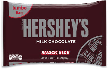Hershey®'s Snack Size Bars, Milk Chocolate, 19.8 oz Bag, Free Delivery in 1-4 Business Days