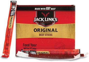 Jack Link's Original Beef Sticks, 0.5 oz Sticks, 50 Sticks/Box, Free Delivery in 1-4 Business Days