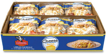 Cloverhill Bakery Cheese Danish, 4 oz, 12/Box, Free Delivery in 1-4 Business Days