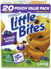 A Picture of product GRR-90000137 Entenmann's Little Bites® MuffinsLittle Bites Muffins, Blueberry, 1.65 oz Pouch, 20 Pouches/Box, Free Delivery in 1-4 Business Days