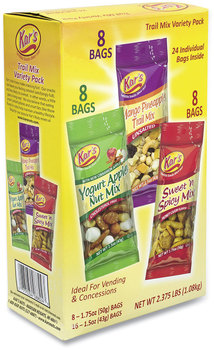 Kar's Trail Mix Variety Pack, Assorted Flavors, 24 Packets/Box, Free Delivery in 1-4 Business Days