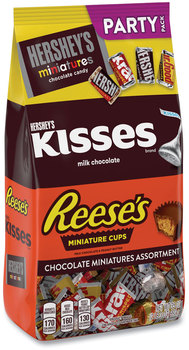 Hershey®'s Miniatures Variety Party Pack, Assorted Chocolates, 35 oz Bag, Free Delivery in 1-4 Business Days
