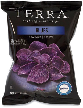 TERRA® Real Vegetable Chips Blue, 1 oz Bag, 24 Bags/Box, Free Delivery in 1-4 Business Days