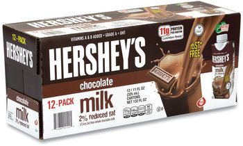 Hershey®'s 2% Reduced Fat Chocolate Milk, 11 oz, 12/Carton, Free Delivery in 1-4 Business Days