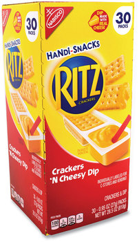 Nabisco® Handi Snacks Ritz Crackers 'N Cheesy Dip, 0.95 oz Pack, 30 Packs/Box, Free Delivery in 1-4 Business Days