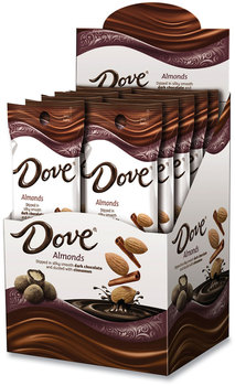 Dove® Dark Chocolate Almonds with Cinnamon, 1.6 oz Pouch, 10 Pouches/Carton, Free Delivery in 1-4 Business Days